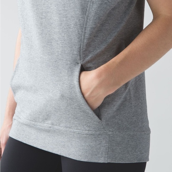 Lululemon | Blissed Out Sleeveless Hoodie
Heathered Grey est size 6-8 (med) - Picture 5 of 9